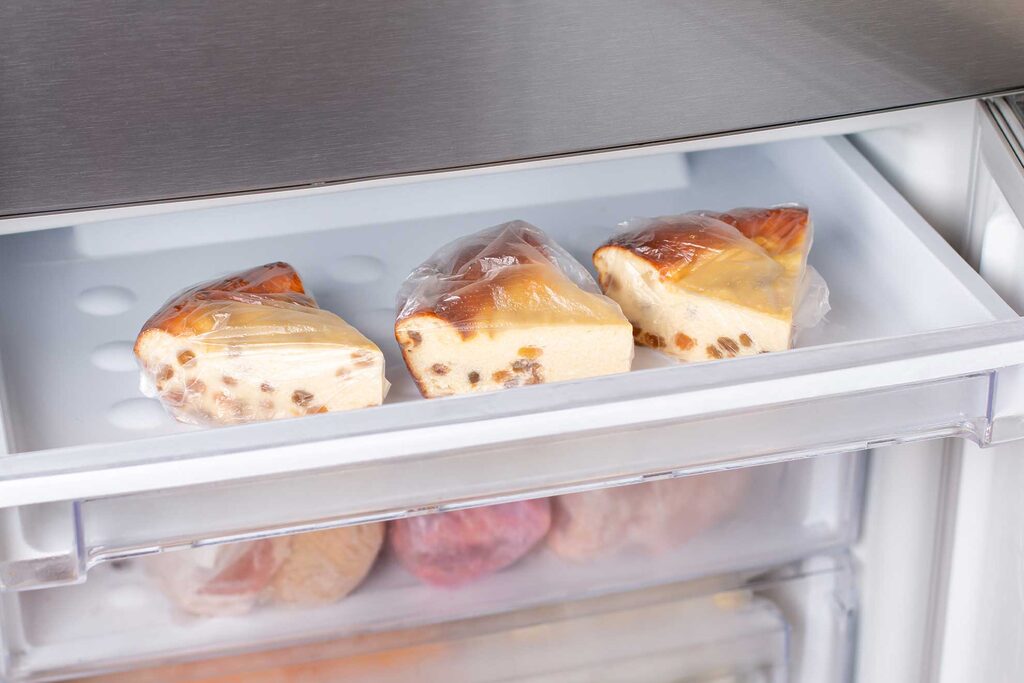 Kuchen portionsweise einfrieren