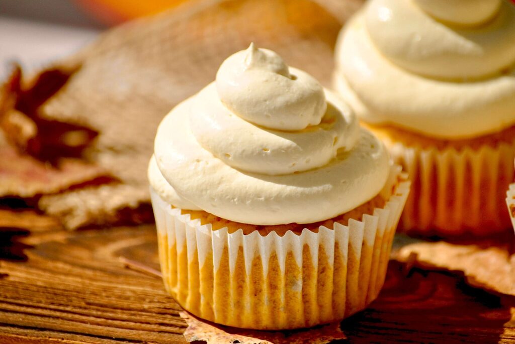 Kürbis Cupcakes