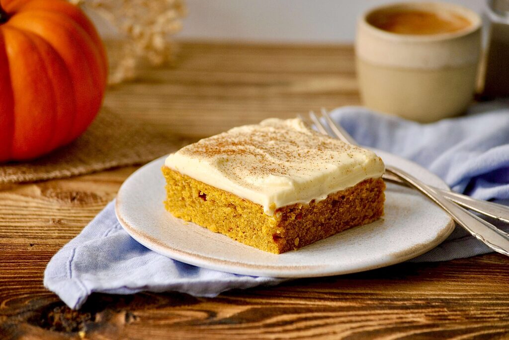 Kürbiskuchen mit Frosting