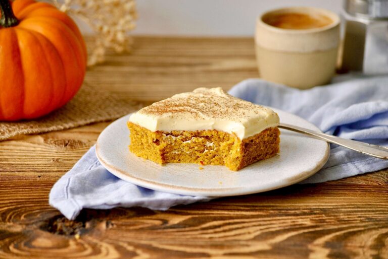 Kürbiskuchen mit Frischkäse