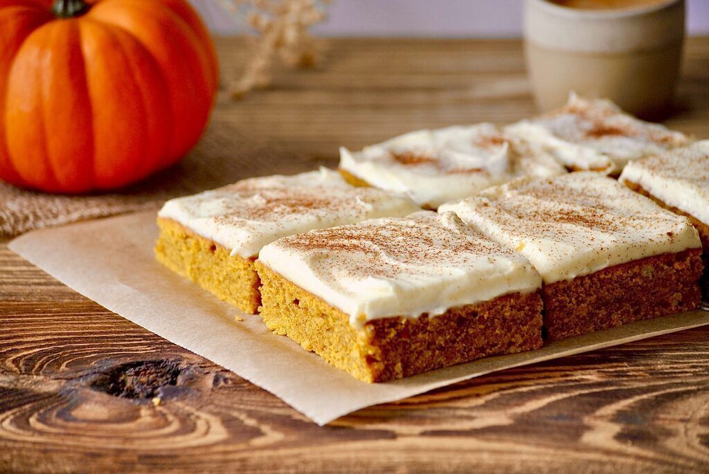 Kürbiskuchen mit Frischkäse