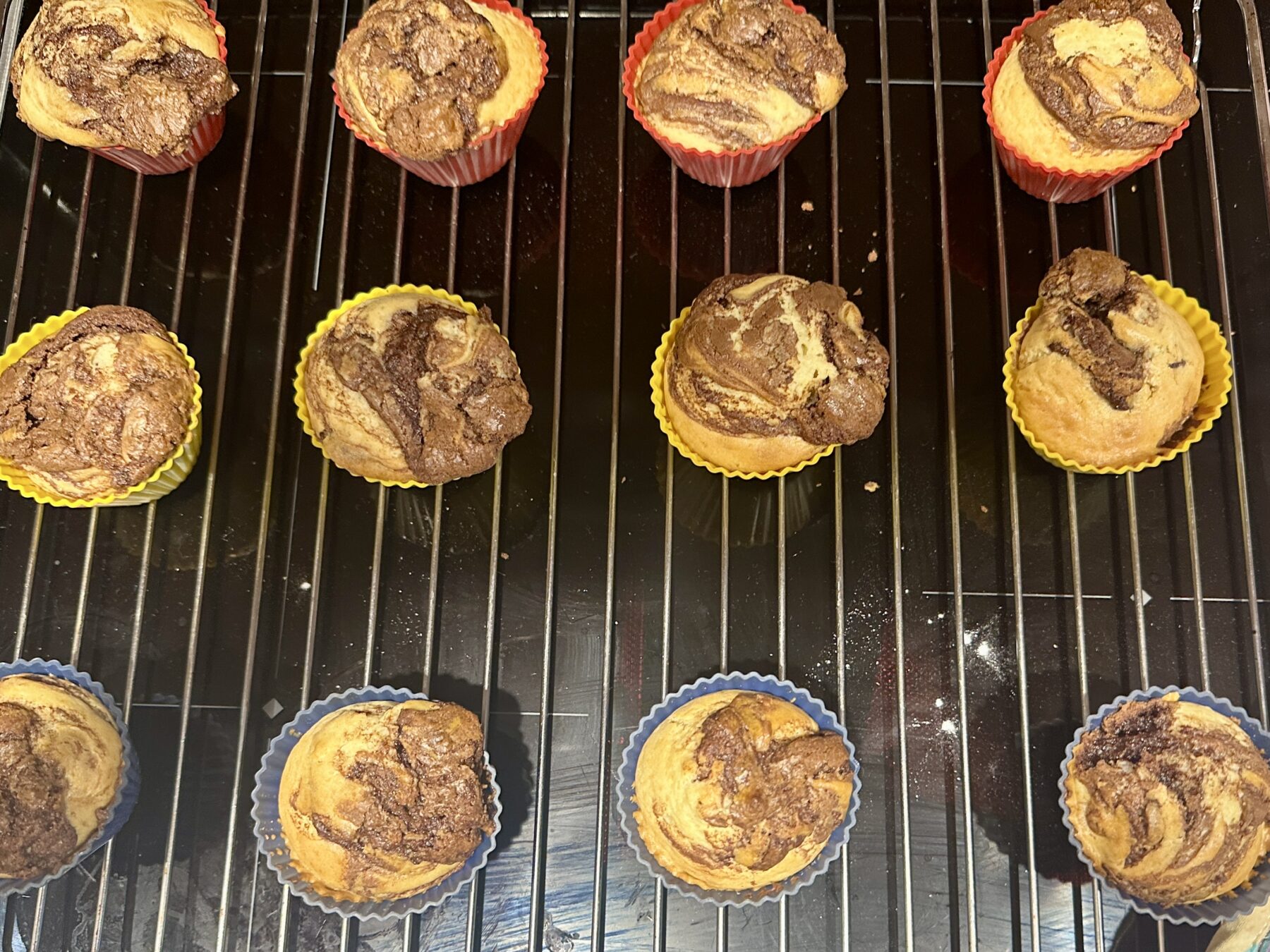 Nutella Muffins mit Swirl – saftig und lecker