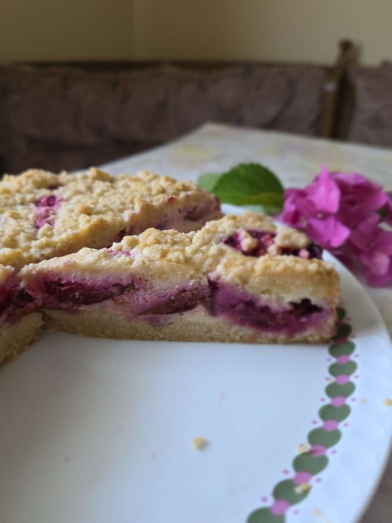 Zwetschgen Käsekuchen mit Streusel