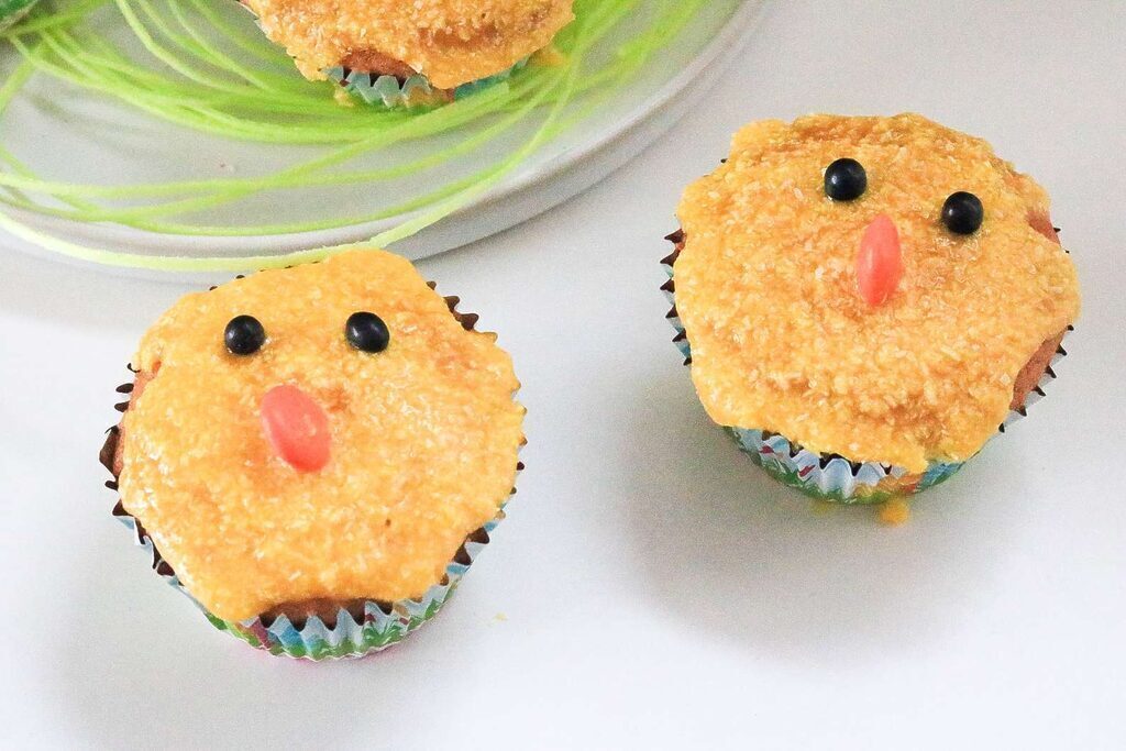 süße Osterküken Muffins