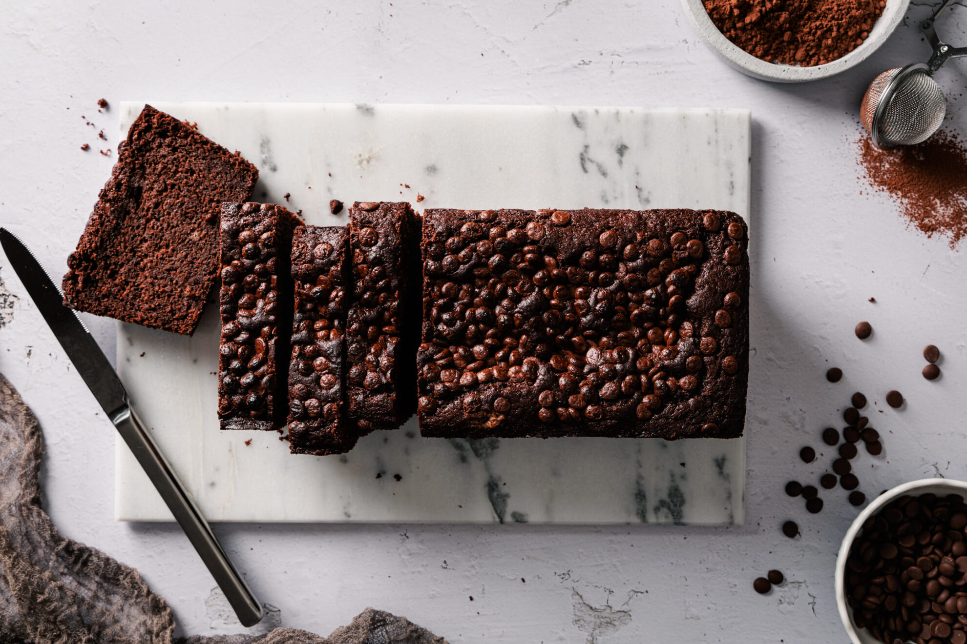 Saftiger Schokokuchen mit Olivenöl und griechischem Joghur