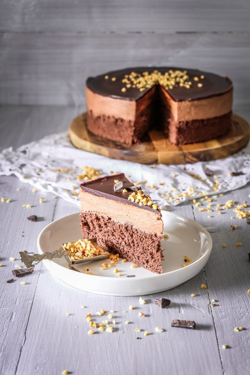 Einfache Schoko Mousse Torte