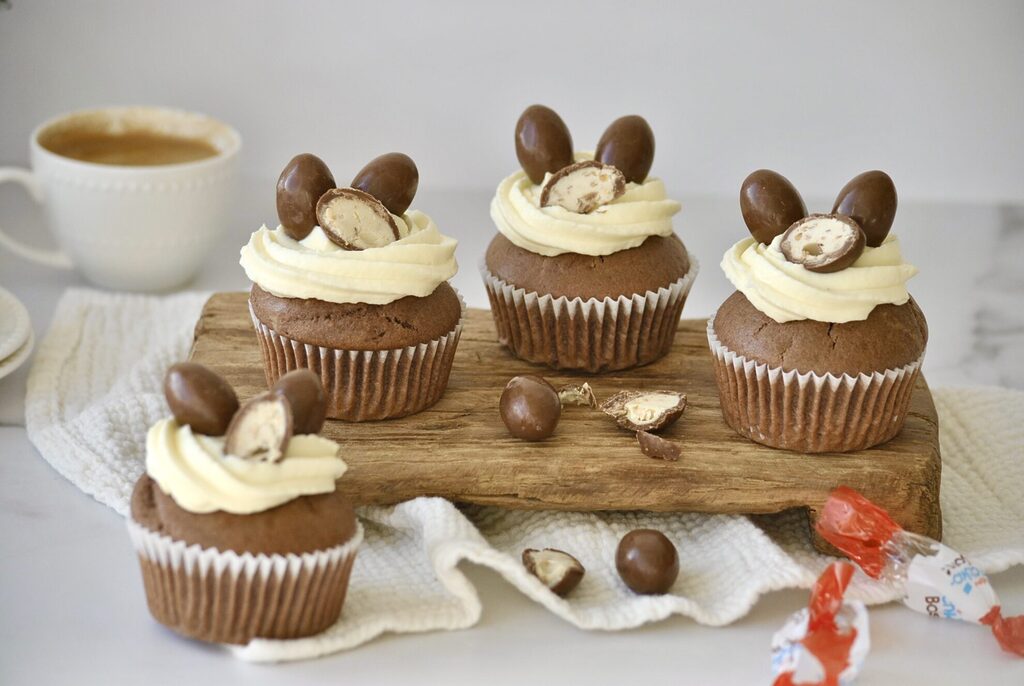 Muffins mit Kinderschokobons