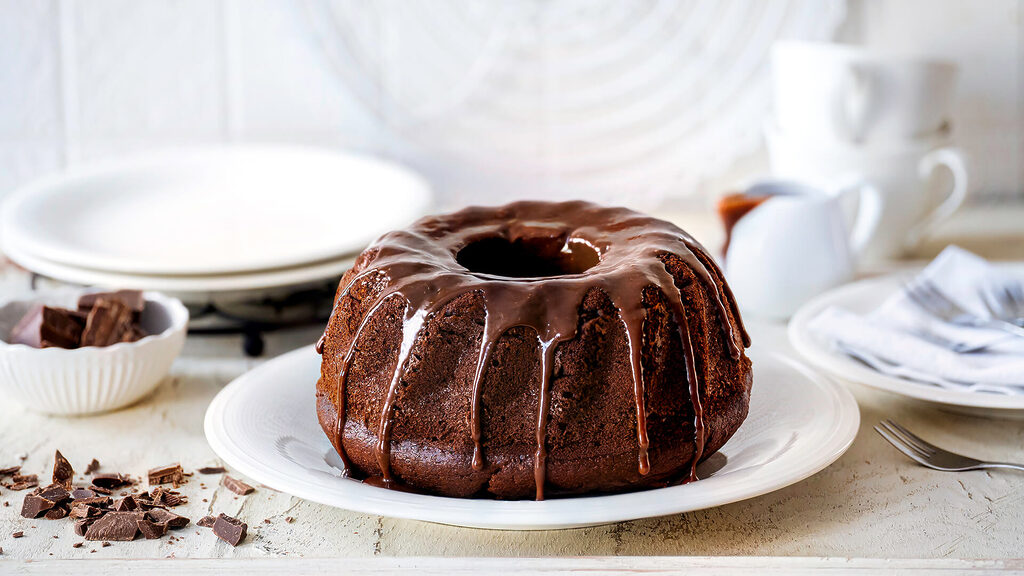 Aus Form gelöster Gugelhupf