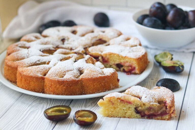 Versunkener Zwetschgenkuchen (Springform)