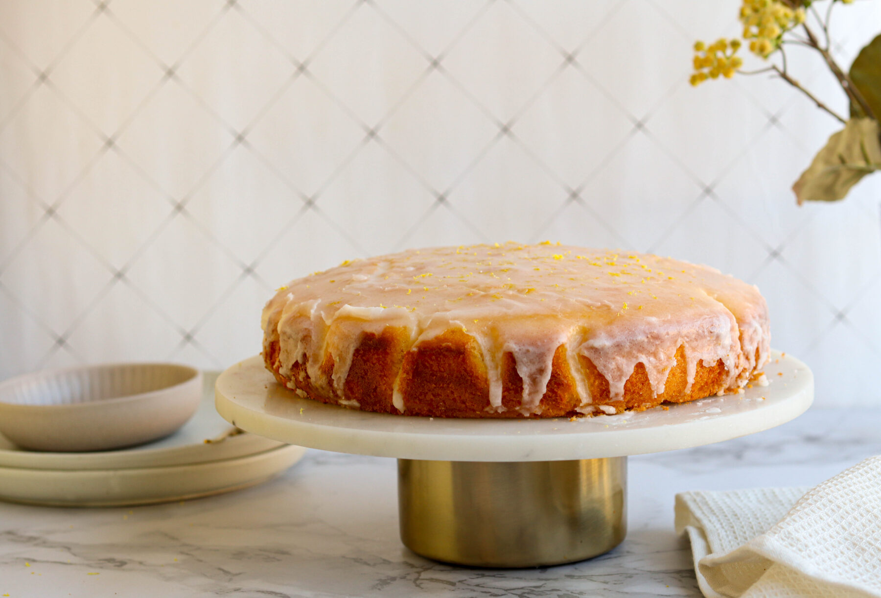 Saftiger Zitronenkuchen Springform – saftige Zitronenfreude