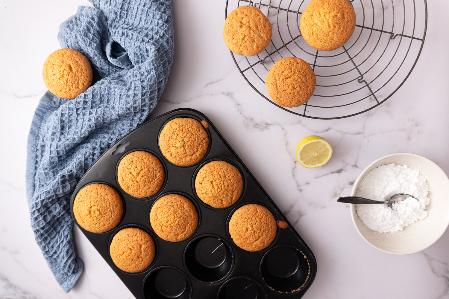 Die besten Zitronenmuffins mit Öl