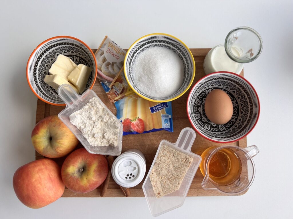 Zutaten Apfel Sahne Torte
