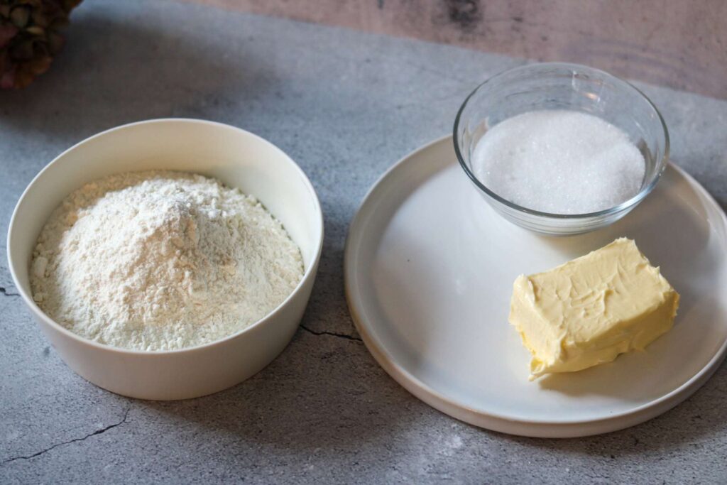 Zutaten für Streusel