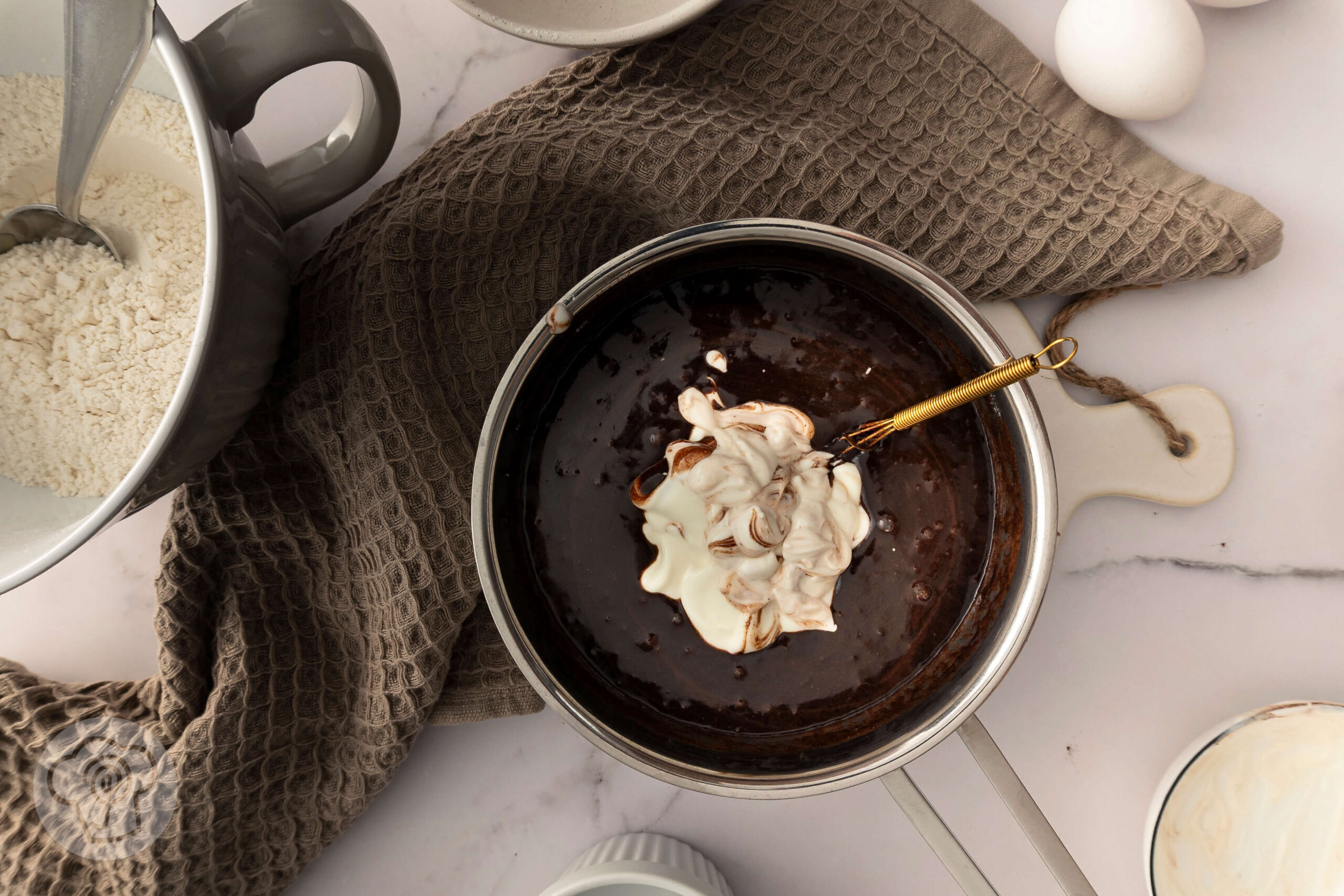 Eierlikörkuchen mit Schokolade