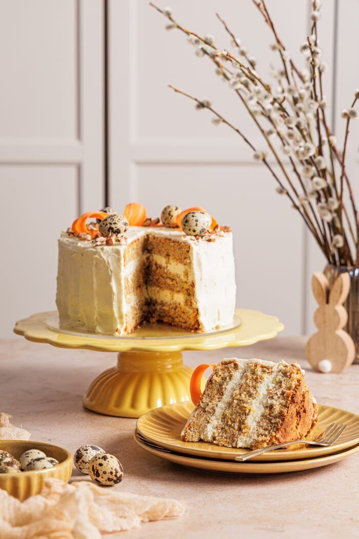 Karotten Torte mit Frischkäse Creme