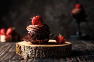 Muffins mit Schokolade